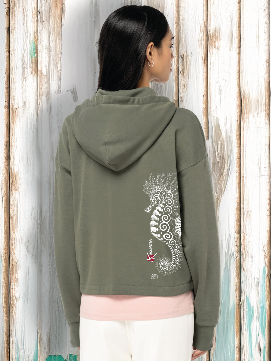 Sweat Bio Ample Capuche l'Hippocampe