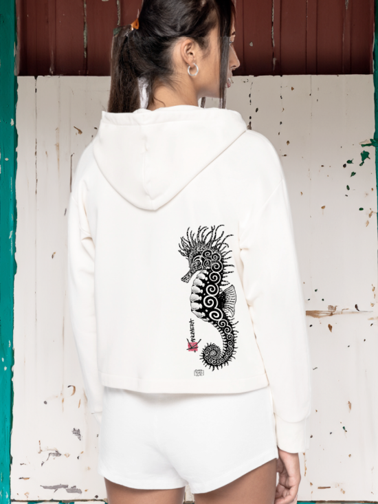 Sweat Bio Ample Capuche l'Hippocampe
