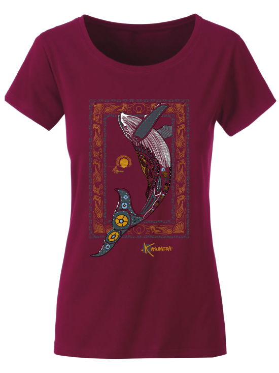 Whale Organic Ladies T-shirt