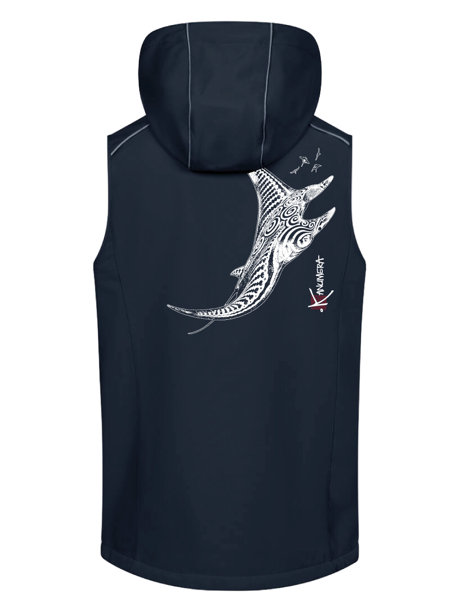 Bodywarmer Softshell Capuche La Raie Tatoo