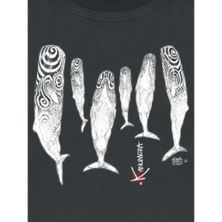 T-shirt Délavé manches longues Femme le sommeil des Cachalots