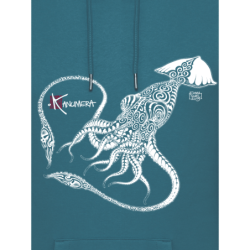 Sweat-shirt bio capuche Le Calamar