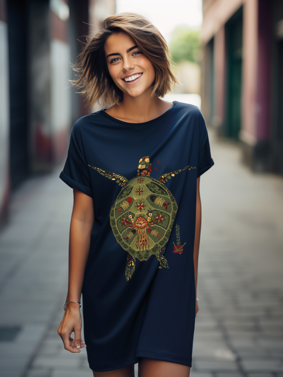 T-shirt Origine long femme La Tortue