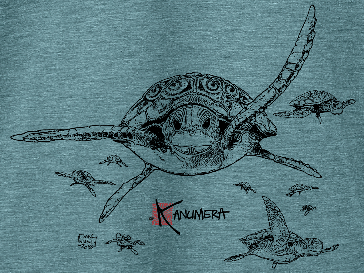 T-shirt Fluide à manches roulottées Les Tortues