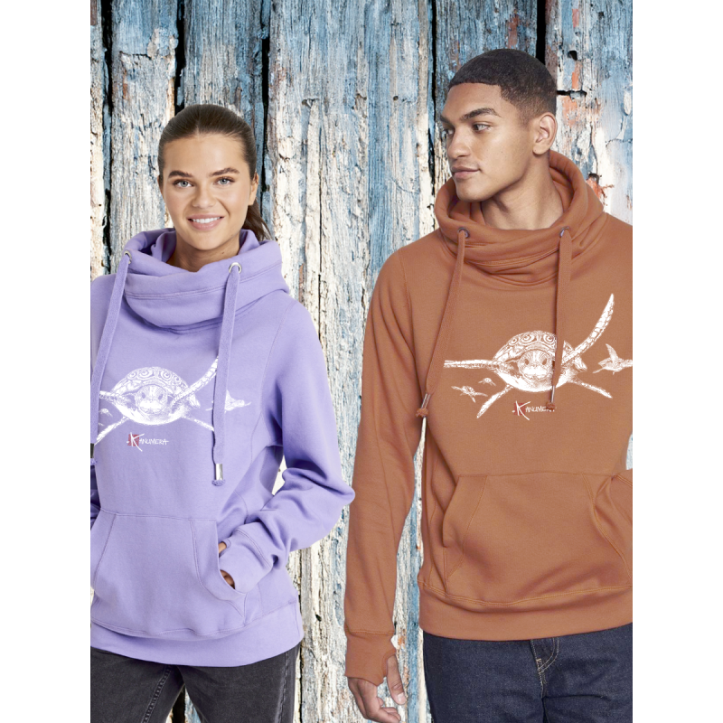 Turtles Cross Neck Hoodie