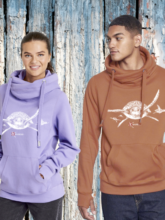 Sweat  Col croisé Unisexe Les Tortues