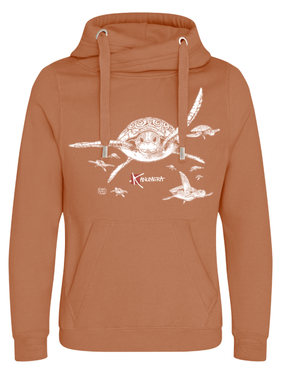 Turtles Cross Neck Hoodie
