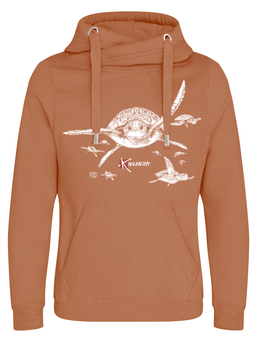 Turtles Cross Neck Hoodie