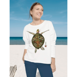 Turtle Ladies' oversized sweatshirt