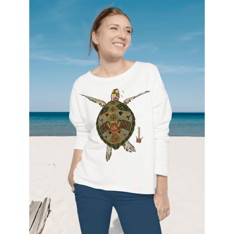 Turtle Ladies' oversized sweatshirt