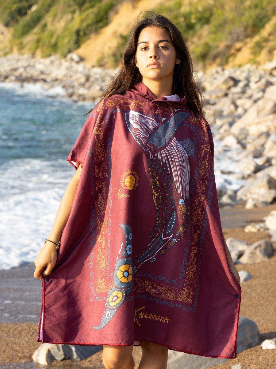 Whale Microfibre Poncho (Middle Size)
