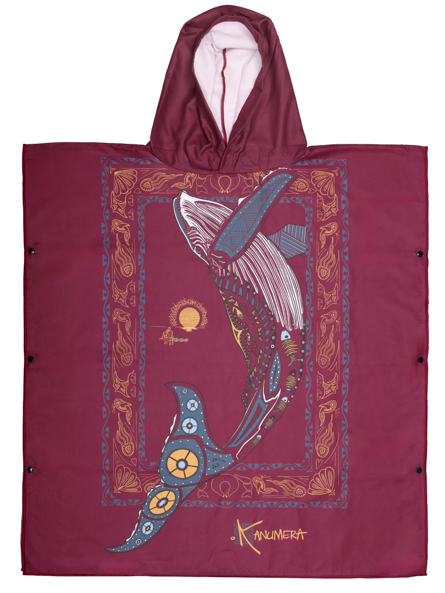 Whale Microfibre Poncho (Middle Size)