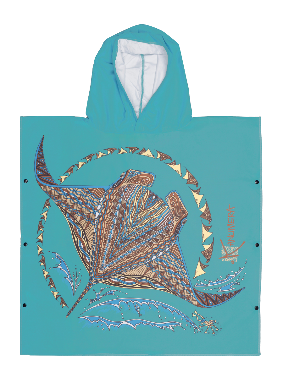 Manta Rays Microfibre Poncho (Small Size)