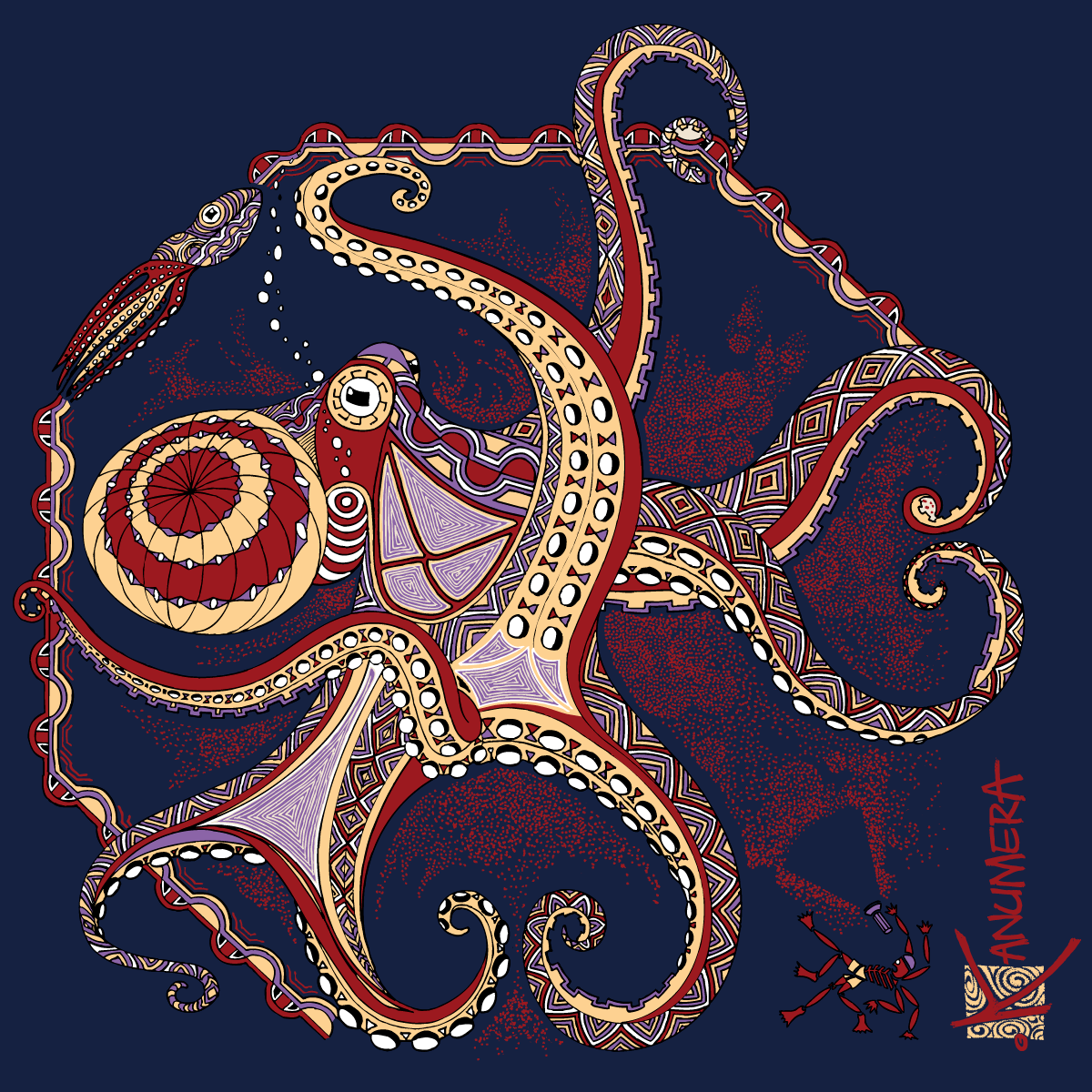T-shirt Origine La Pieuvre