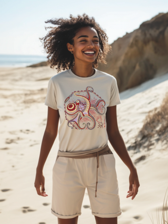 T-shirt bio Origine Femme La Pieuvre