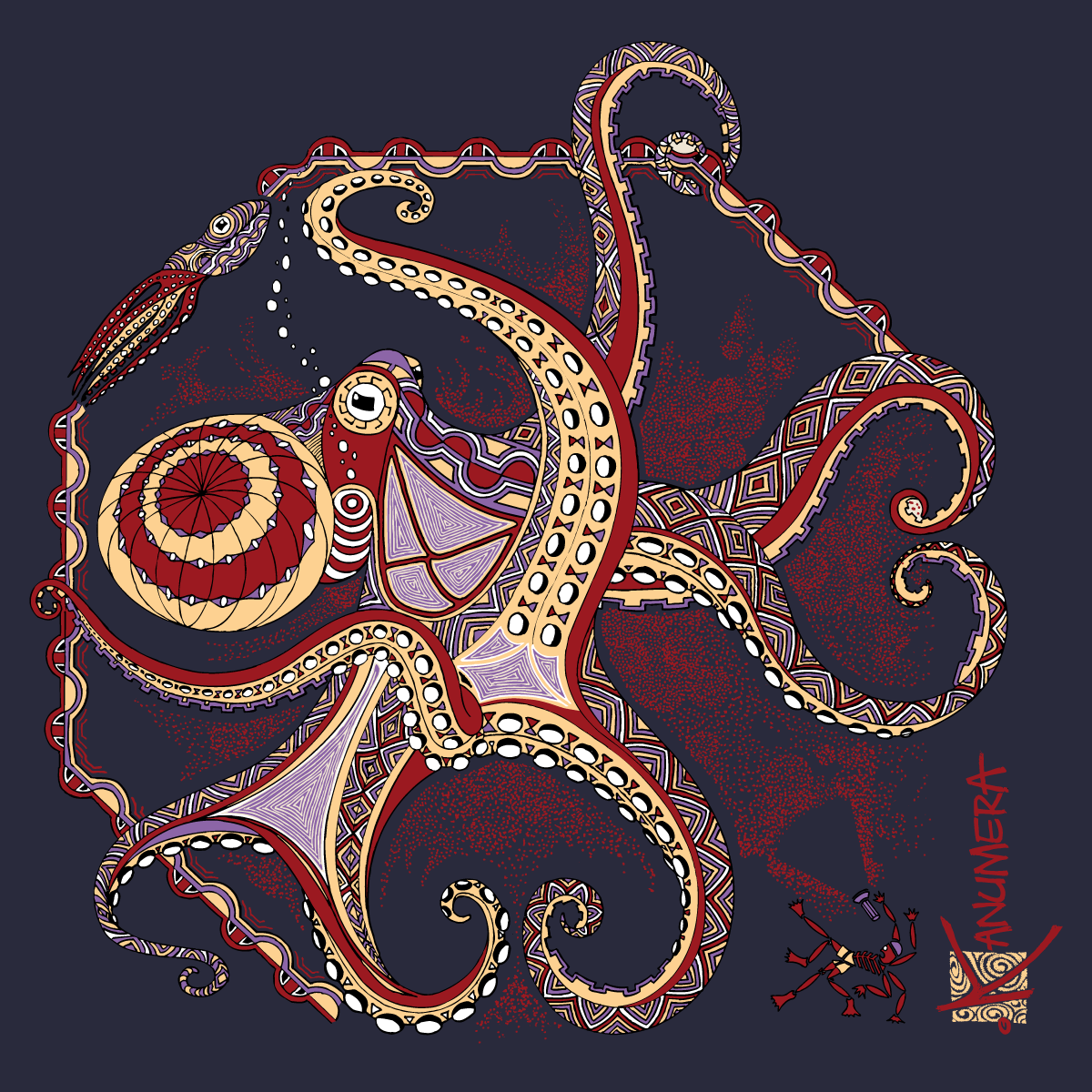 Octopus Ladies T-shirt