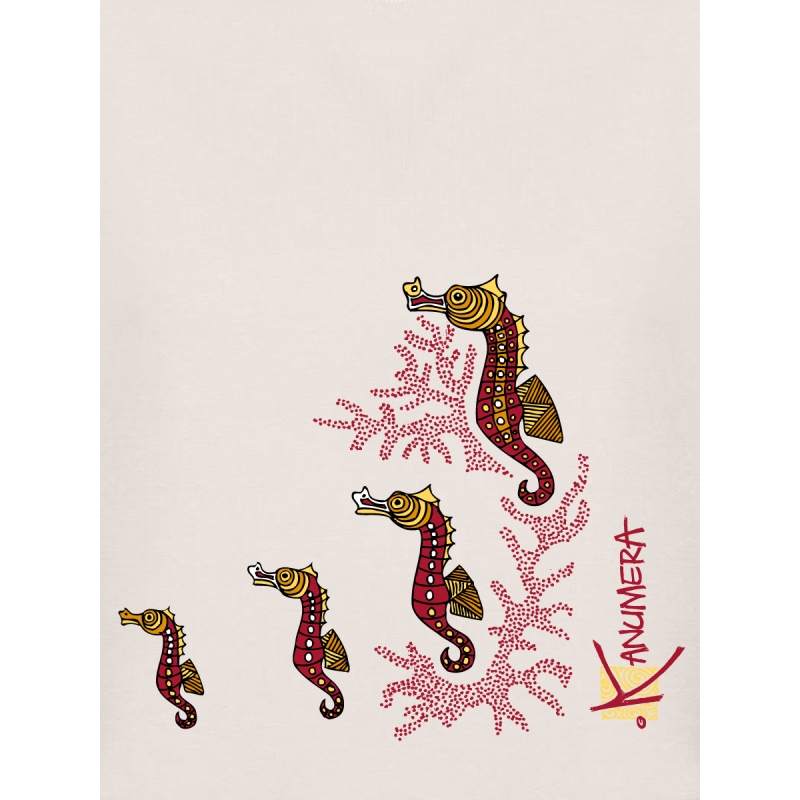 Seahorses Oversized Crop Sweat-shirt