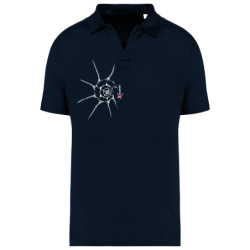 Shellfish Men's linen polo shirt