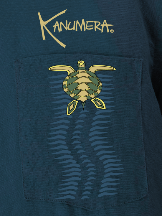 Chemise en lin manches longues La Tortue