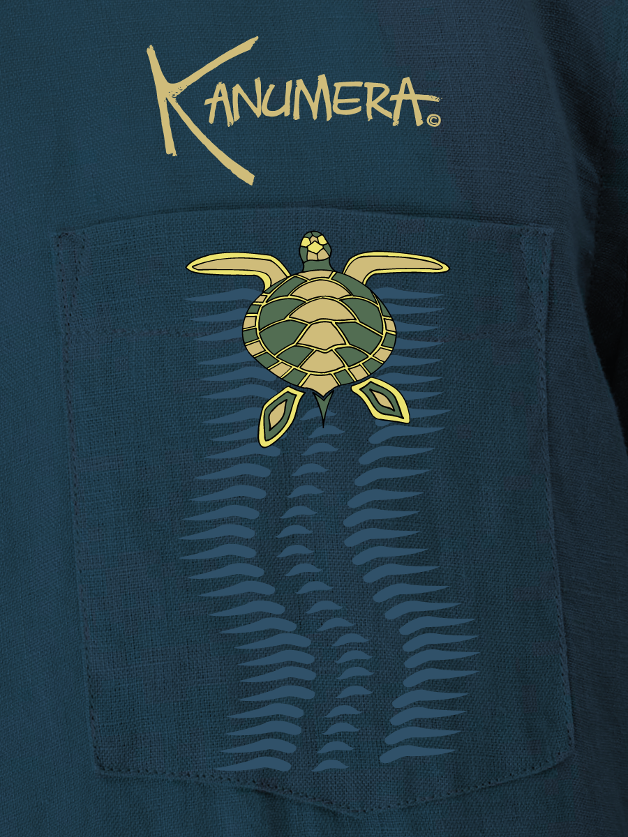 Chemise en lin manches longues La Tortue