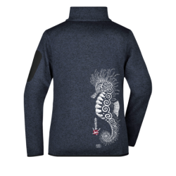 Veste Femme en Polaire tricoté L'Hippocampe Tatoo