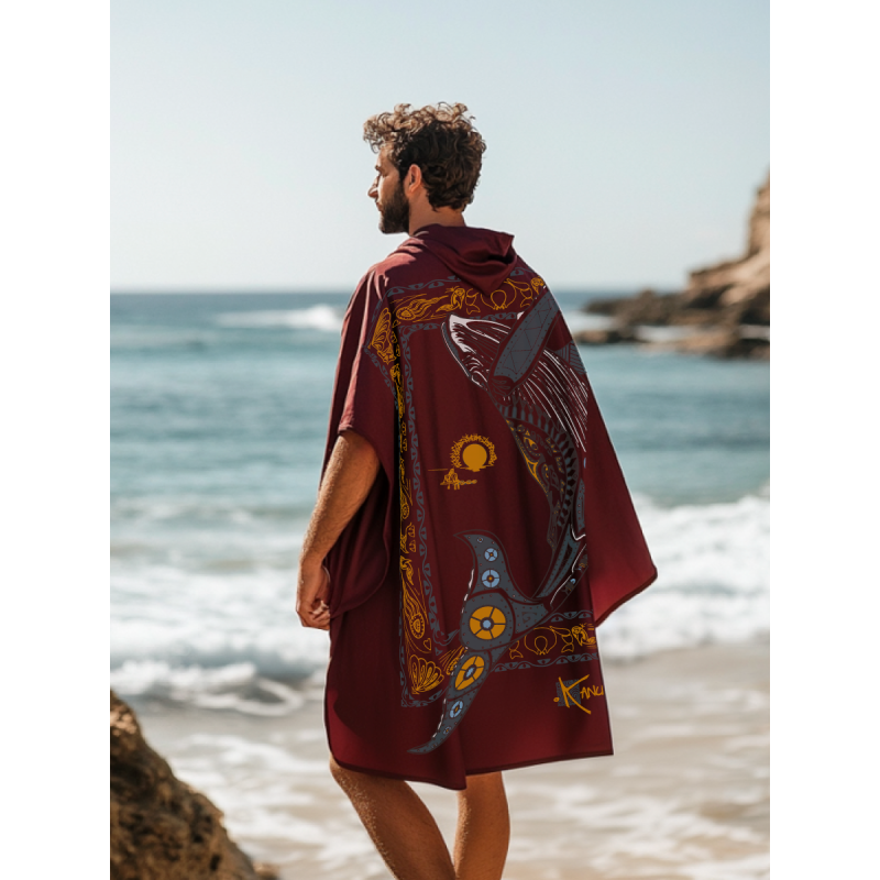Poncho Microfibre Grand Modèle La baleine