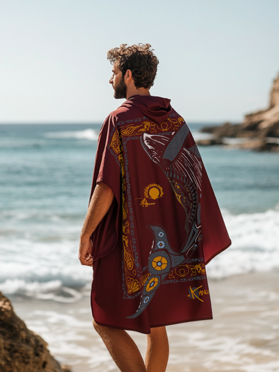 Poncho Microfibre Grand Modèle La baleine