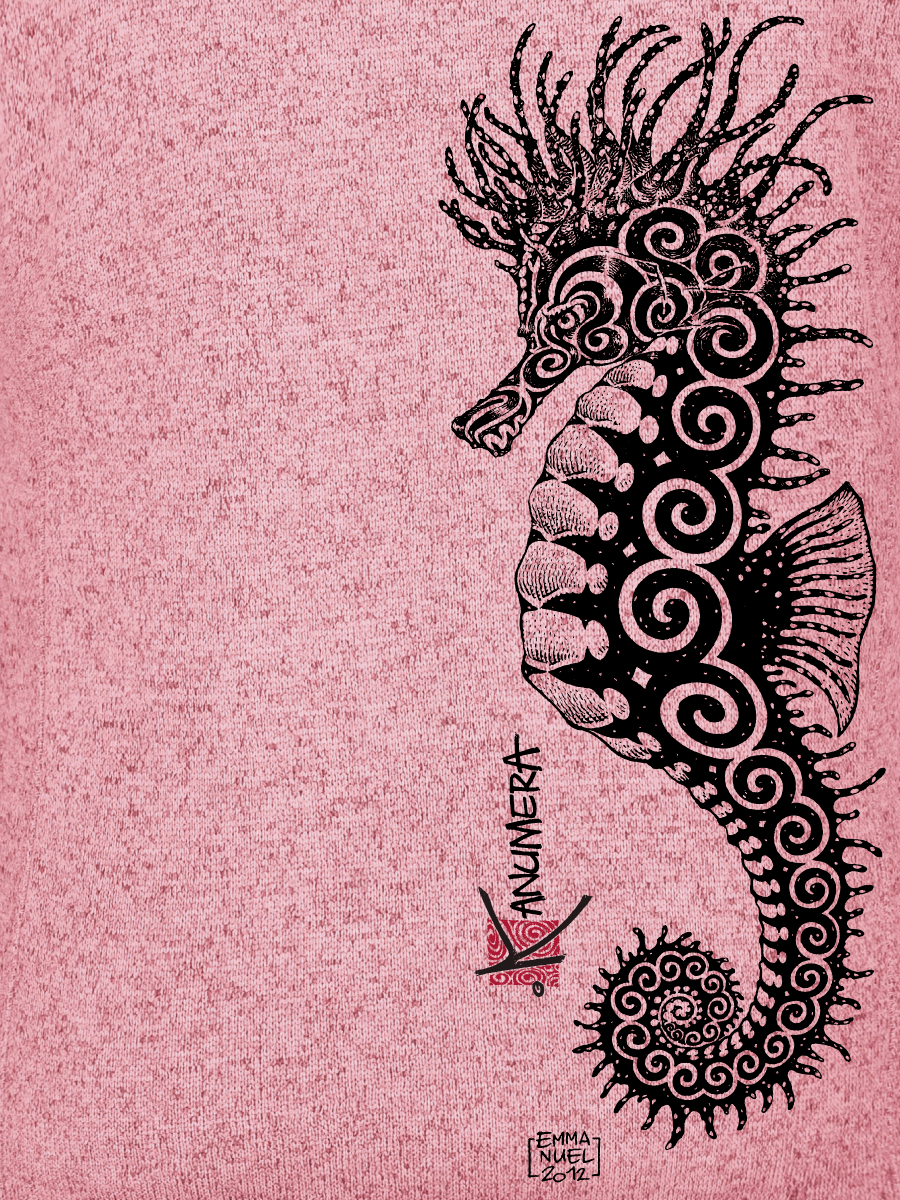Veste Femme en Polaire tricoté L'Hippocampe Tatoo
