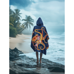 Octopus Microfibre Poncho (Middle Size)