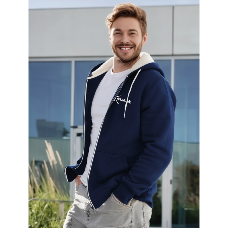 Veste à capuche doublée Sherpa Les Raies