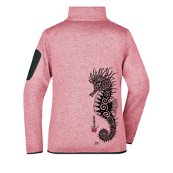Veste Femme en Polaire tricoté L'Hippocampe Tatoo