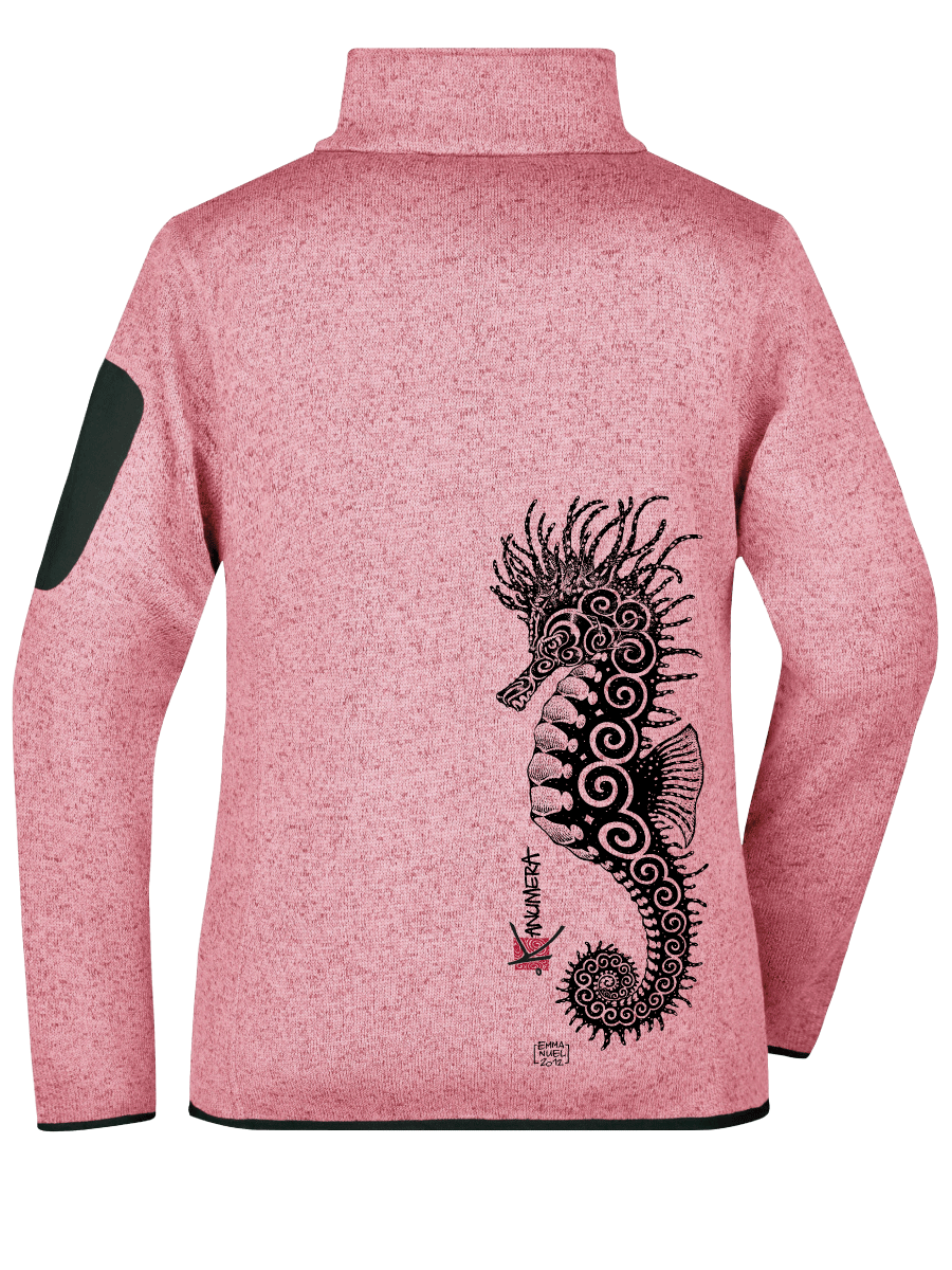 Veste Femme en Polaire tricoté L'Hippocampe Tatoo