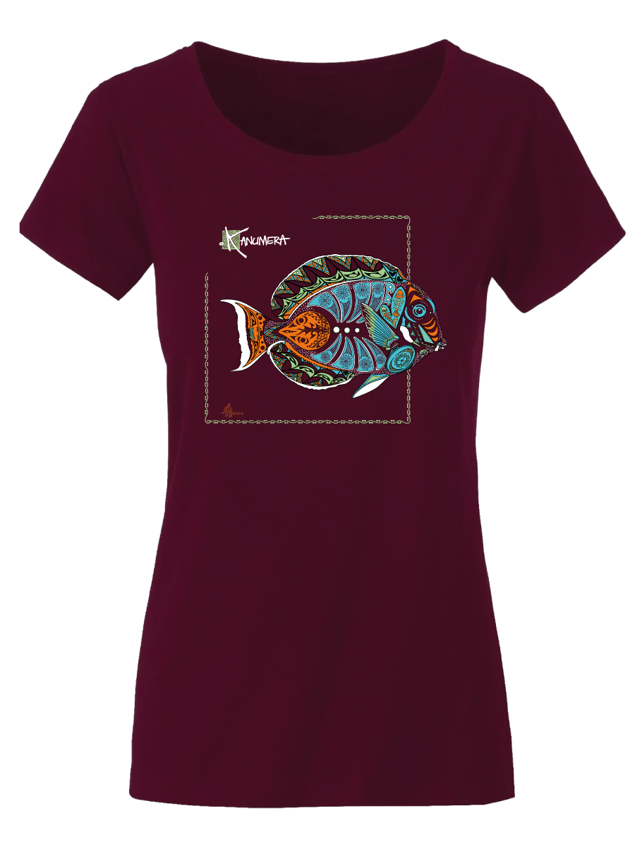 T-shirt bio Femme Poisson d'Achille