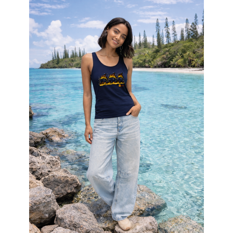 3 Dolphins Women’s Organic Tank Top