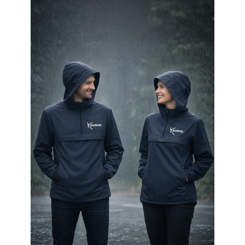 Coupe-vent imperméable quart-zip l'Onde