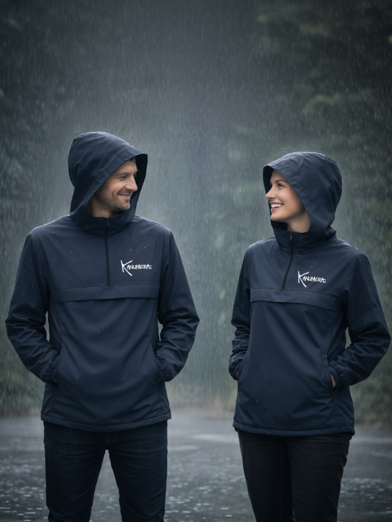Coupe-vent imperméable quart-zip l'Onde