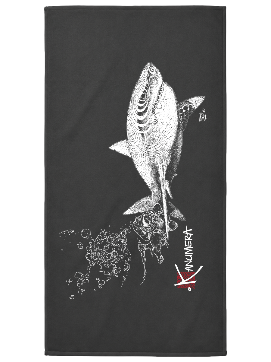Serviette Microfibre Le Requin et le Plongeur