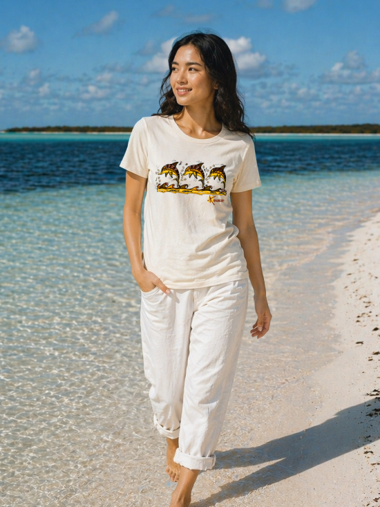 3 Dolphins Women’s Organic T-Shirt