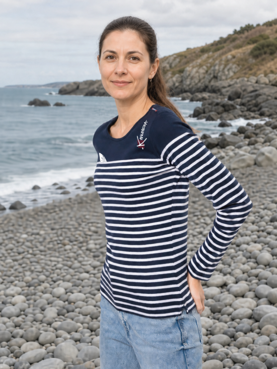 Marinière manches longues Femme L'Aileron de Requin