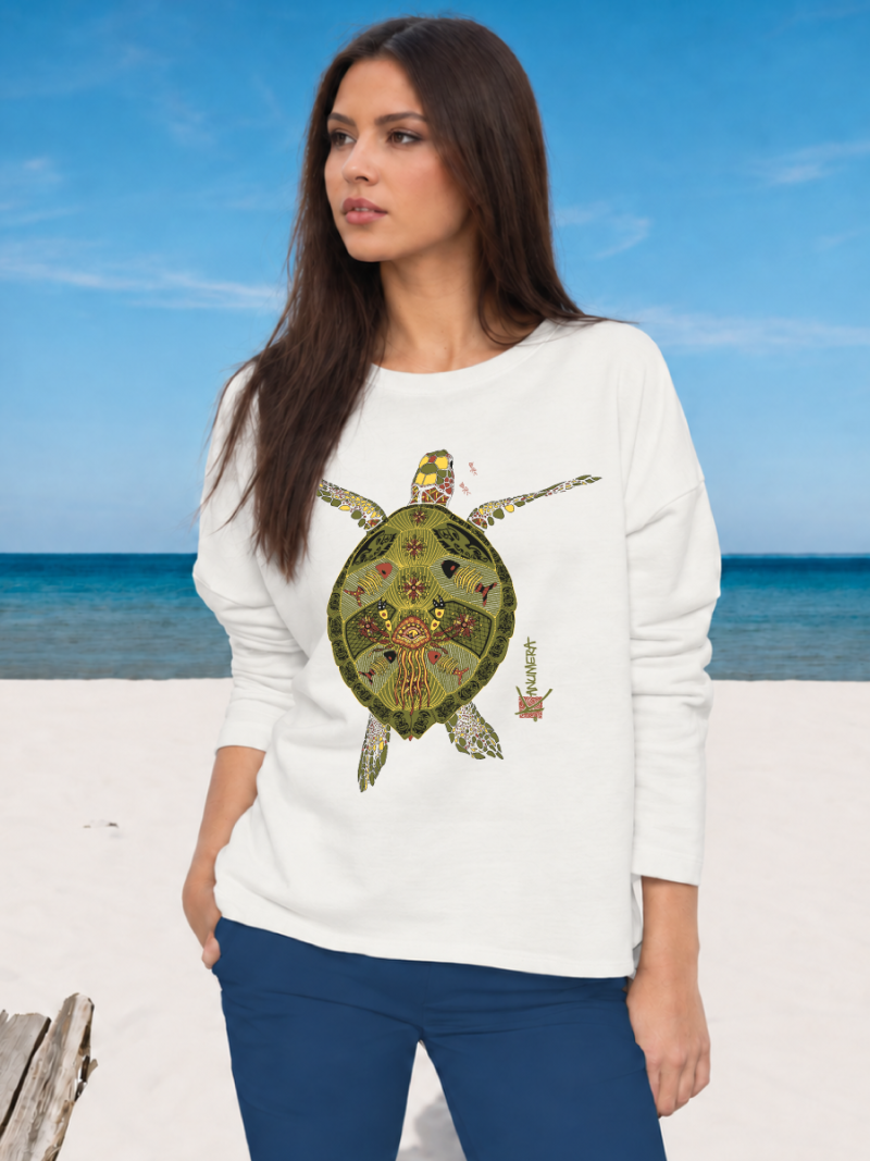 Turtle Ladies' oversized sweatshirt