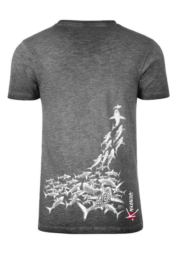 T-shirt délavé L'Attaque des Requins