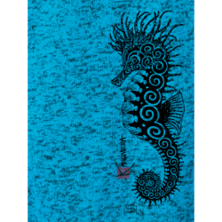Veste à Capuche Femme en Polaire tricoté L'Hippocampe Tatoo