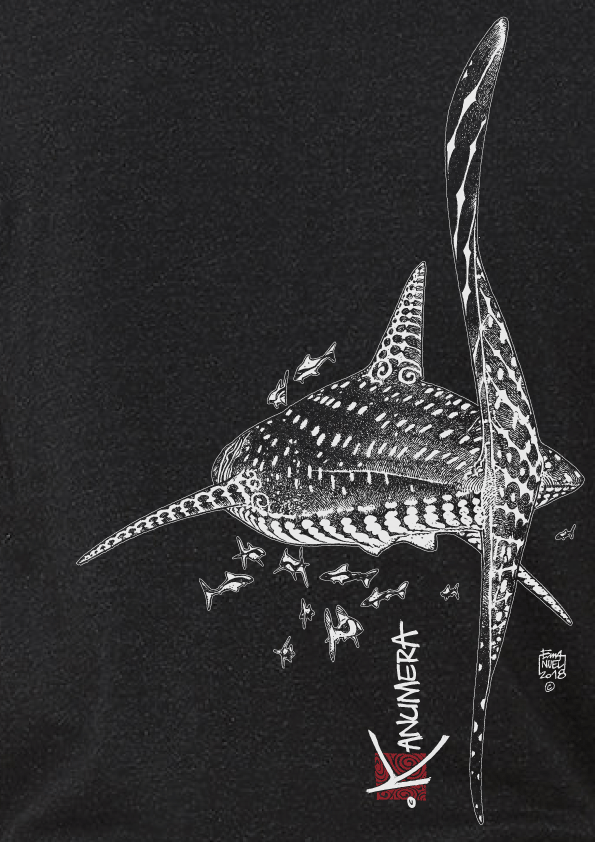 T-shirt Col Rond Le Requin Baleine