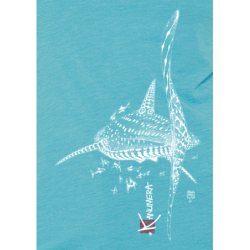 T-shirt Femme 3 matières Le Requin Baleine