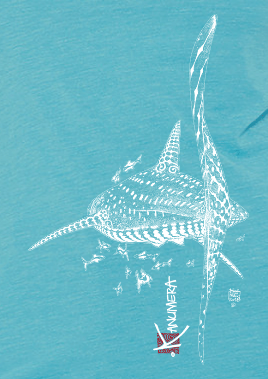 T-shirt Femme 3 matières Le Requin Baleine