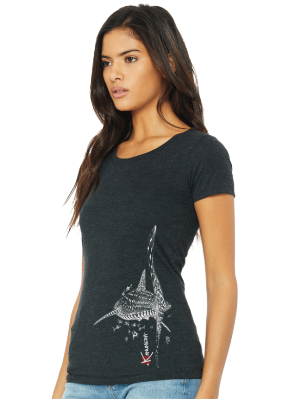 T-shirt Femme 3 matières Le Requin Baleine