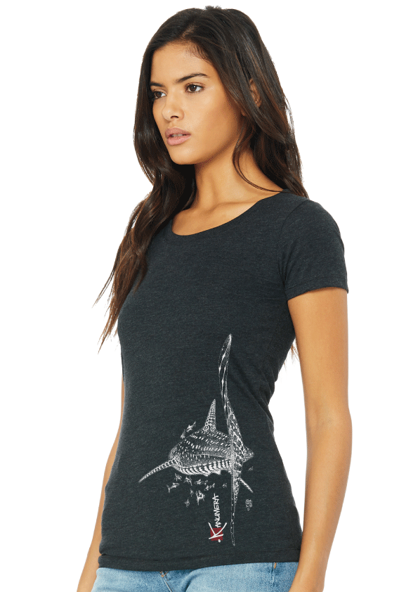 T-shirt Femme 3 matières Le Requin Baleine