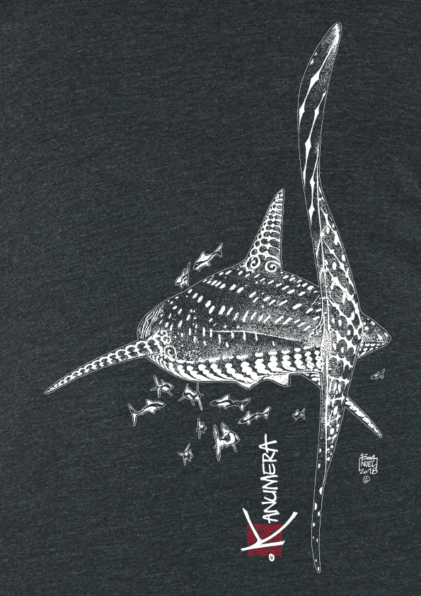 T-shirt Femme 3 matières Le Requin Baleine