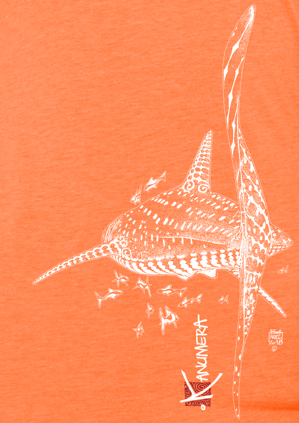 T-shirt Femme 3 matières Le Requin Baleine