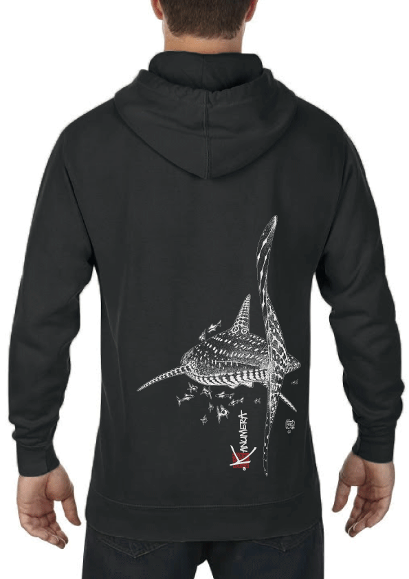 Whale Shark washed hoodie